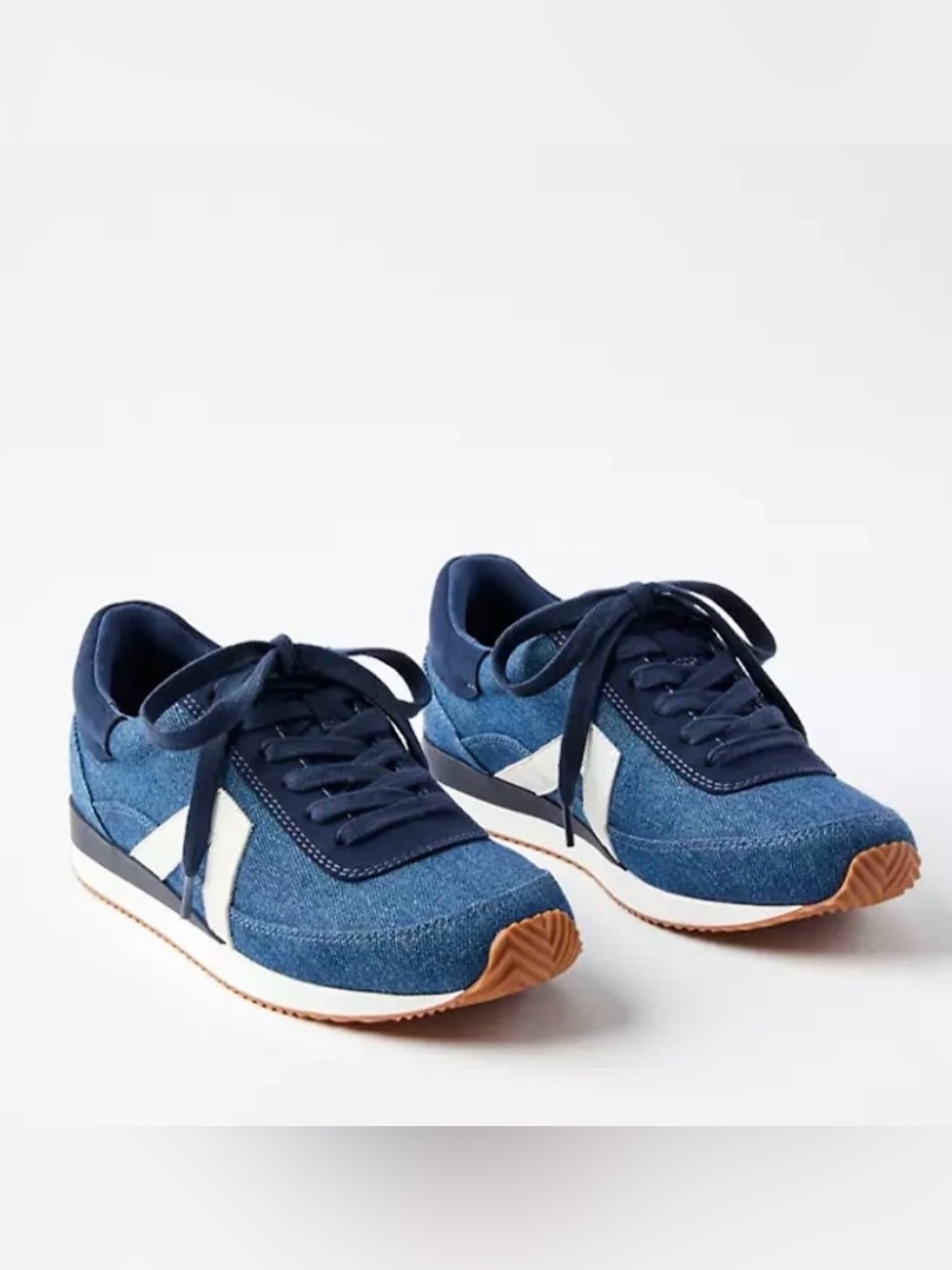 New Loft Women’s Denim Sneakers Blue Size 8.5 M